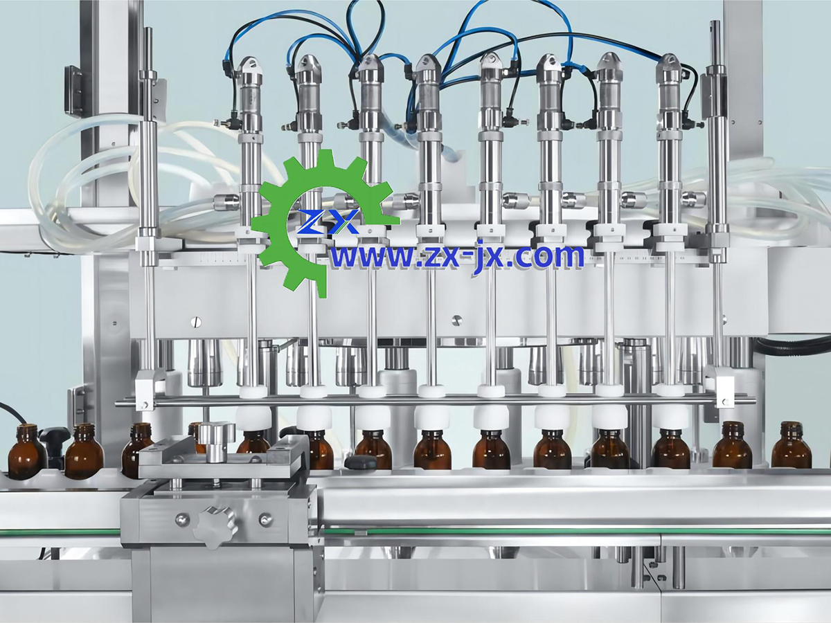 8頭跟隨式灌裝+旋轉(zhuǎn)旋蓋機(jī)